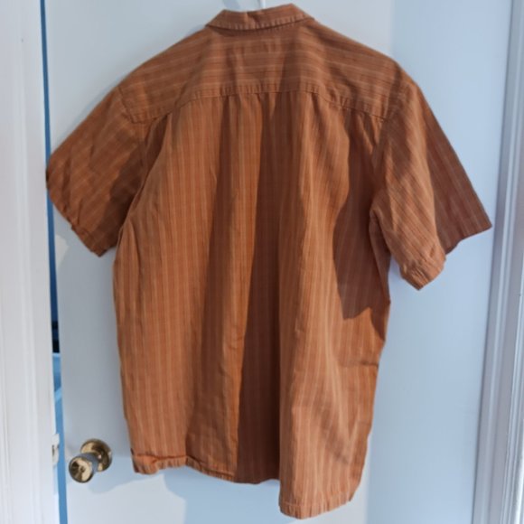 Columbia Men's Button Down Shirt Large Orange - Picture 4 of 4